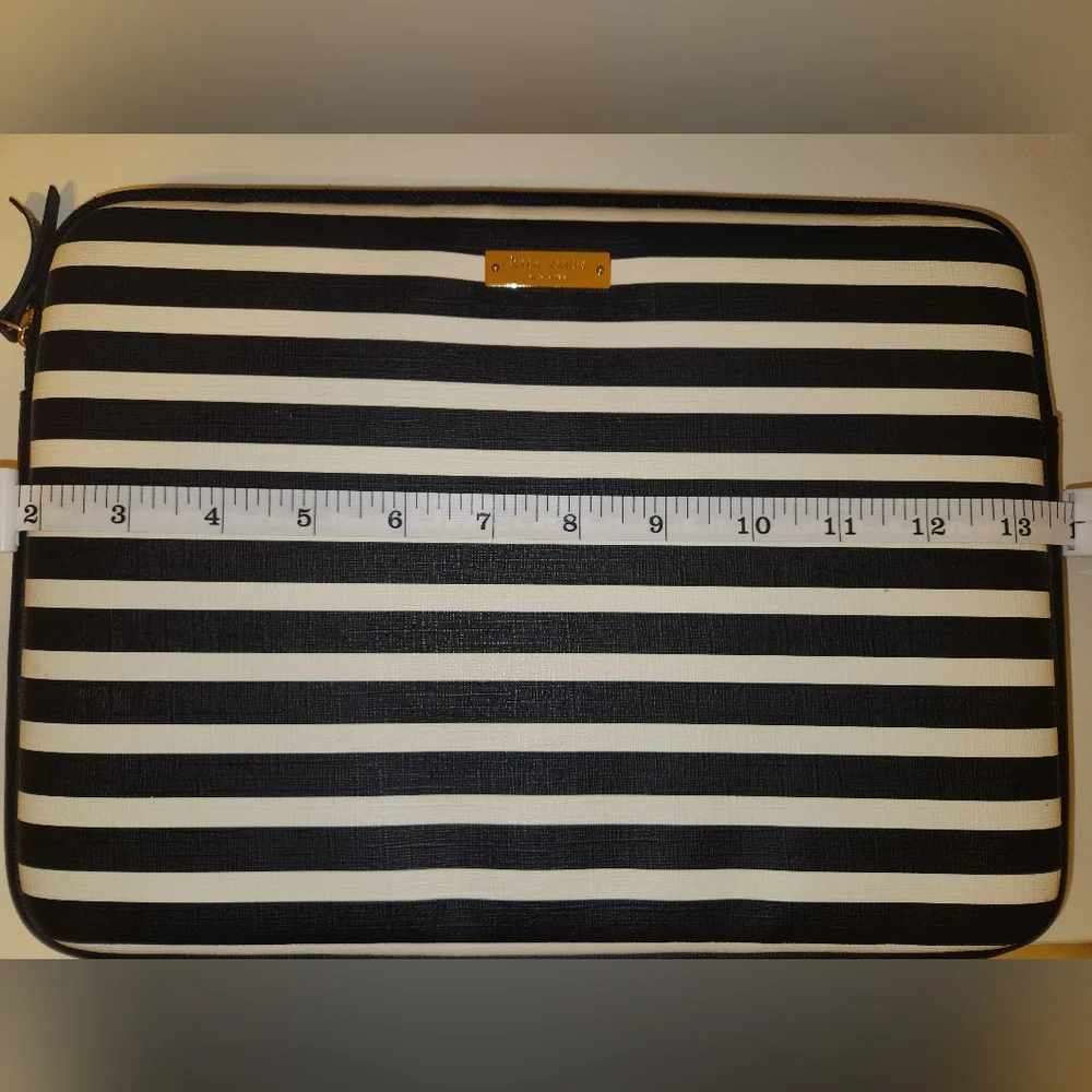 Kate Spade Black & White Laptop Sleeve